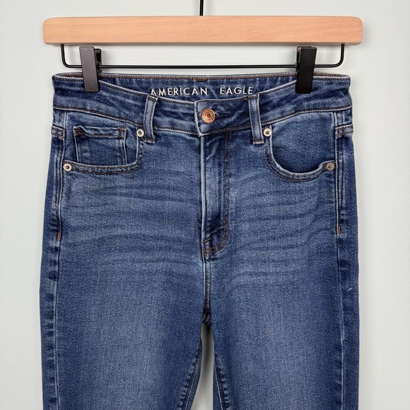 American Eagle Mom Jeans Distressed Size 0 - Picture 3 of 9